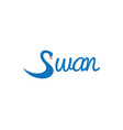 swan logo template vector image