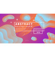 bright colorful background with fluid shapes vector image