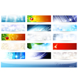 christmas banners vector image vector image