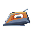 electric iron household appliance flat style vector image