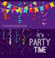 new year and christmas party banners set vector image vector image