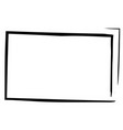 grungy rectangular frame border plaque outline vector image