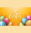 happy easter holiday vector image