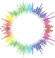 mosaic rainbow circle vector image