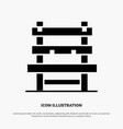 chair room station waiting solid glyph icon vector image
