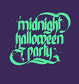 halloween party typographical concept vector image