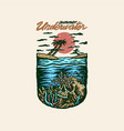 summer underwater vector image vector image