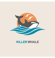 killer whale icon vector image
