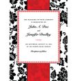 striped floral frame vector image vector image