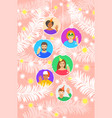 new year and christmas celebration festive banner vector image