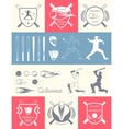set of logo and badges baseball vector image
