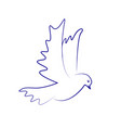 dove icon flying vector image