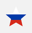 russia star flag vector image