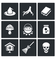 witch icons vector image