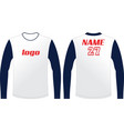 full sleeves t shirts mock ups vector image