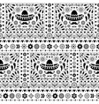 seamless monochrome mexican floral pattern vector image