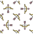 wedding flat pattern vector image vector image