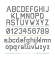 alphabet line stripes style vector image vector image