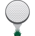 golf ball on tee icon graphic vector image