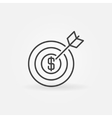 money goal icon vector image