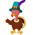 turkey cartoon vector image