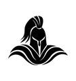 black spartan helmet vector image