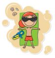 cartoon kid vector image