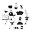 magic simple icons set vector image