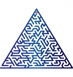 Triangle maze Royalty Free Vector Image - VectorStock