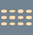 collection of ornamental label retro frames old vector image