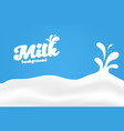 milk background with splashes rippled wavy vector image