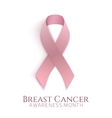 background with pink ribbon vector image vector image