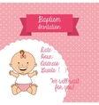 baptism invitation design vector image