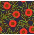 poppy flower seamless pattern vector image