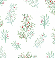 flowers and leaves pattern vector image vector image