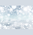 christmas background with snowflakes and stars vector image