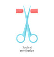 contraception method - surgical sterilization vector image