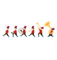 cute children playing musical instruments vector image
