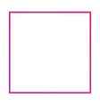thin color empty frame isolated on white vector image