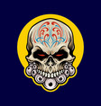 mexican sugar skull dia de los muertos vector image vector image