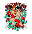 couple vector image