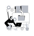 digital transformation abstract concept vector image vector image