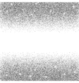 silver glitter background vector image