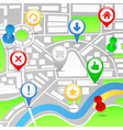 road map vector image vector image