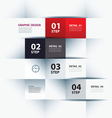 business step paper lines and numbers vector image vector image