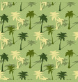 tropical palm tree seamless pattern vector image