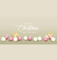 diamond christmas balls vector image