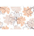 floral seamless pattern with blossom flowers vector image vector image