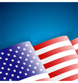 american flag vector image