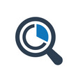 market research icon vector image vector image